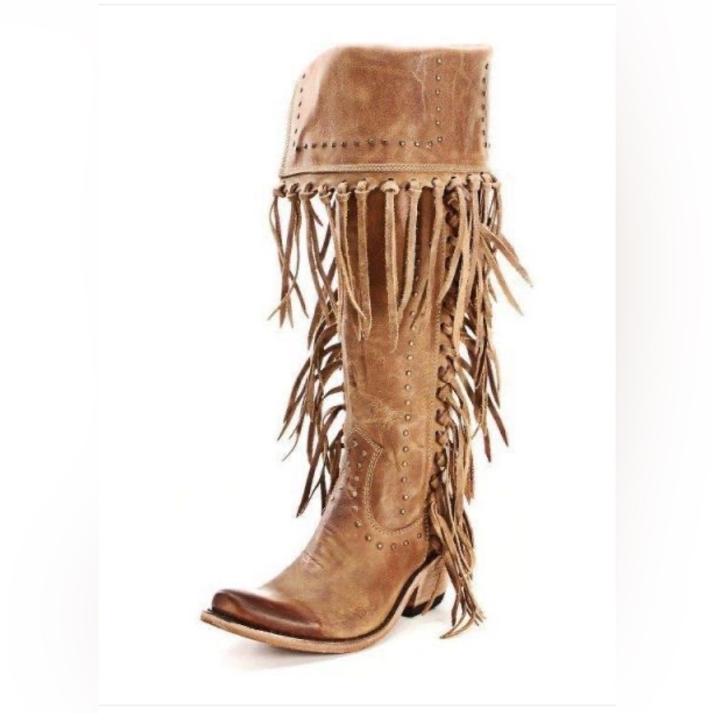 Liberty Black American Tan Fringe Boots

Style Number - LB71167Tan